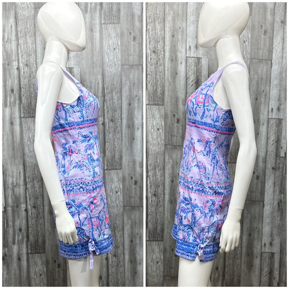 Lilly Pulitzer Mila Shift Dress in Verbena Fruity Monkey [5097] - Picture 4 of 11